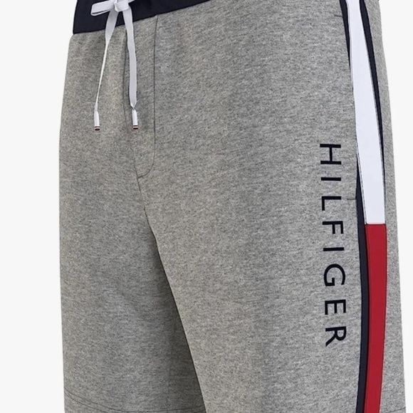 Tommy Hilfiger Men XS Fleece Leo Drawstring Shorts Gray B5 - Picture 2 of 6